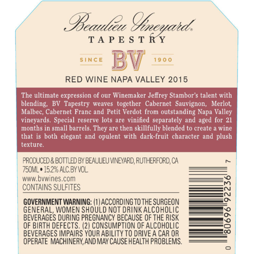 Beaulieu Vineyard Reserve Tapestry Reserve Red Blend 